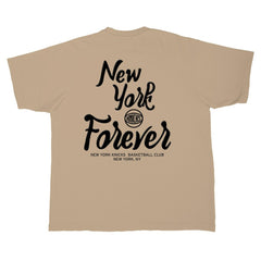 New York Knicks Stadium Essentials Oversized Forever T-Shirt Tan - NBA