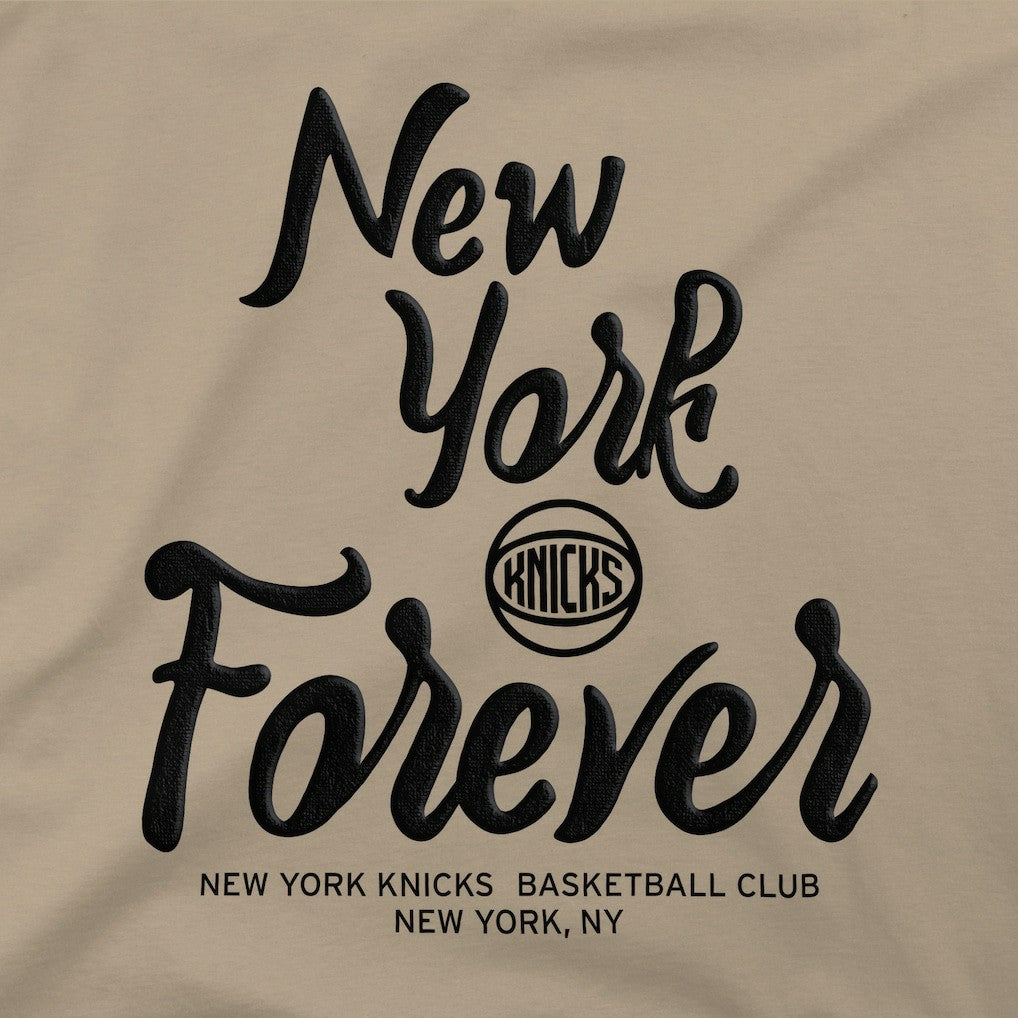 New York Knicks Stadium Essentials Oversized Forever T-Shirt Tan - NBA