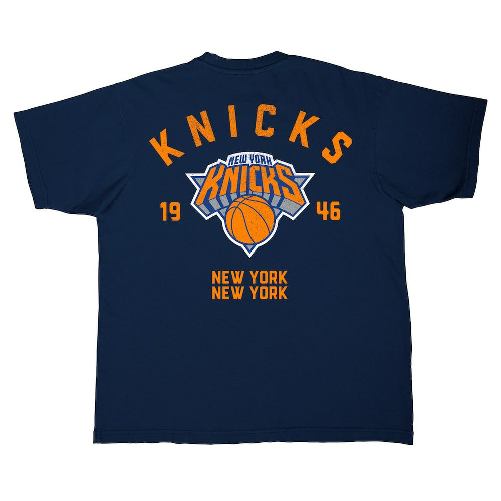 New York Knicks Stadium Essentials Get Back Heavyweight Urban T-Shirt Navy - NBA
