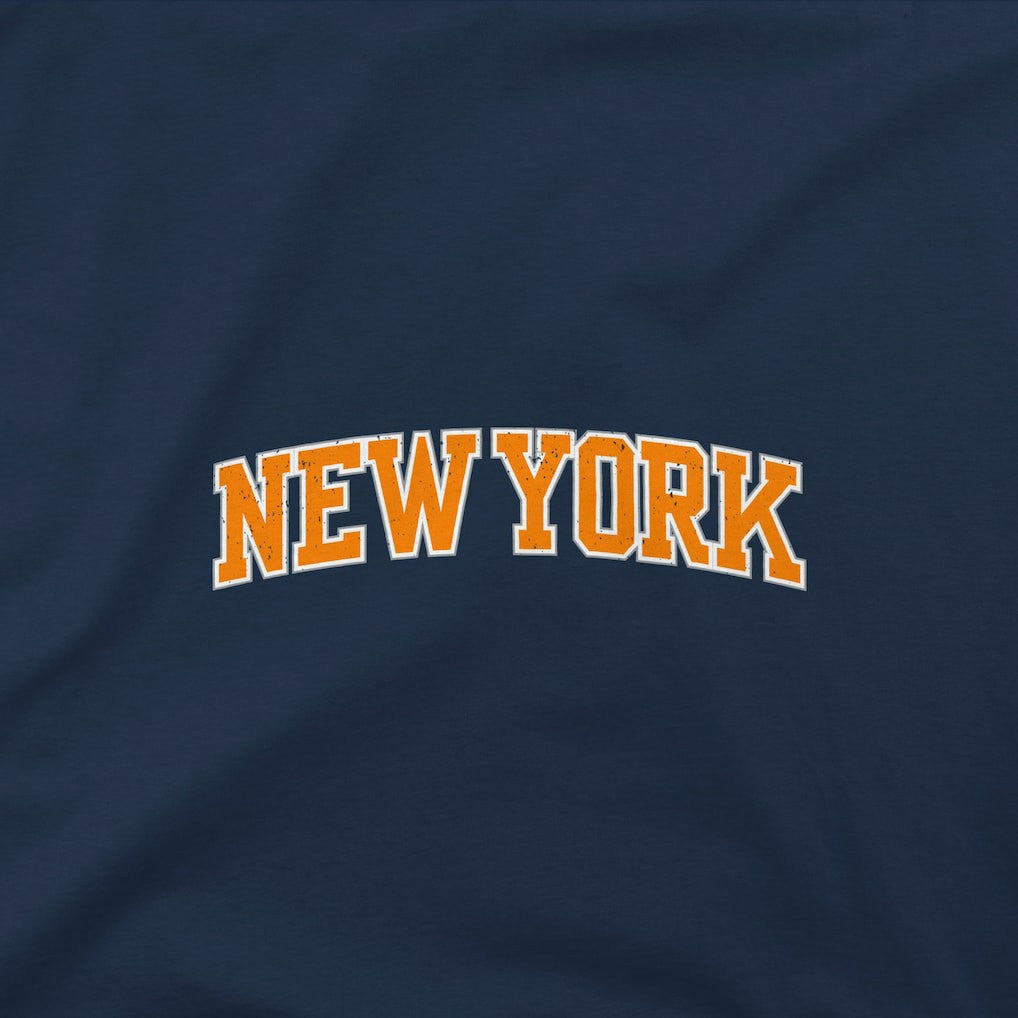 New York Knicks Stadium Essentials Get Back Heavyweight Urban T-Shirt Navy - NBA