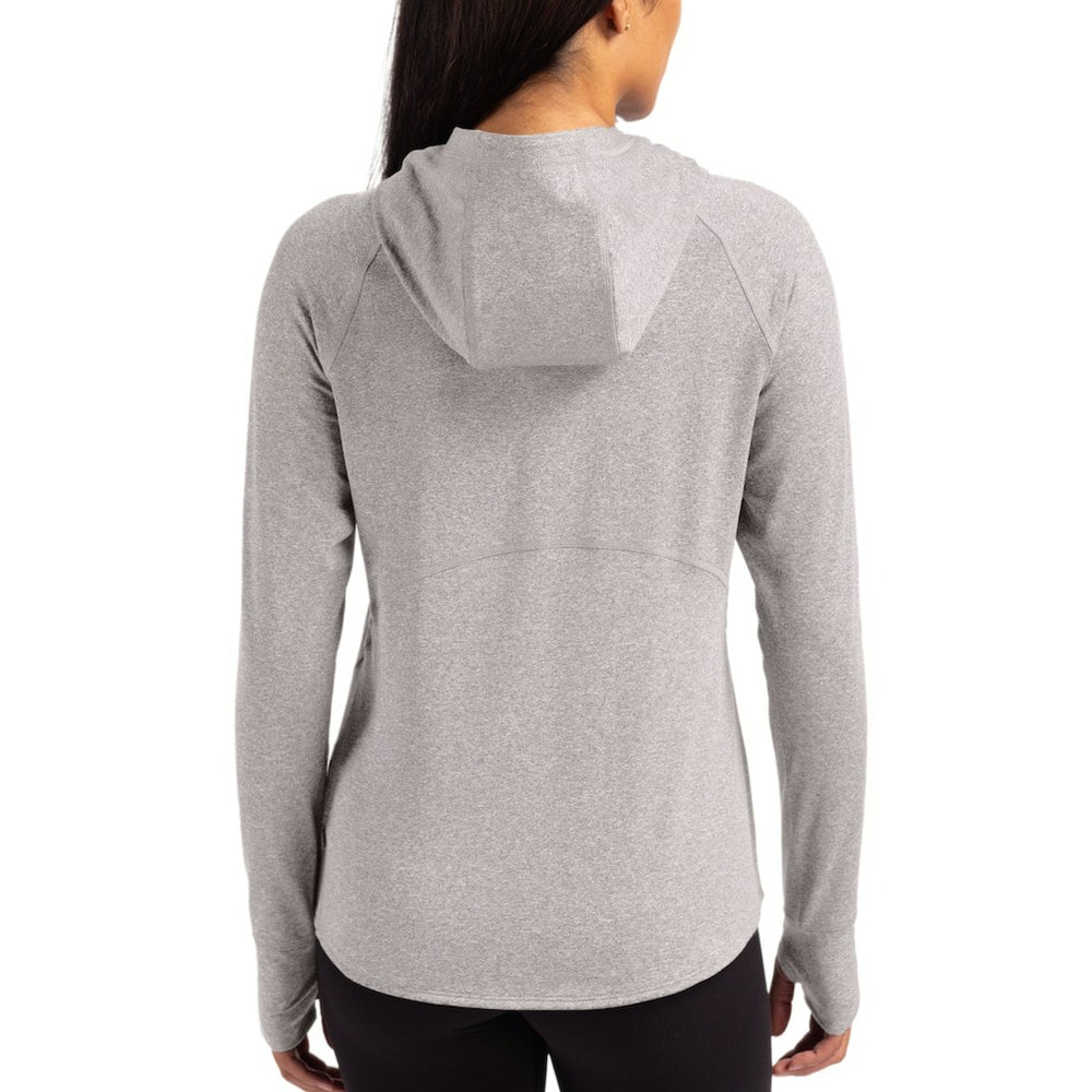 Green Bay Packers Cutter & Buck Women's Primary Logo Adapt Knit Recycled Raglan Pullover Hoodie Heather Gray | NFL