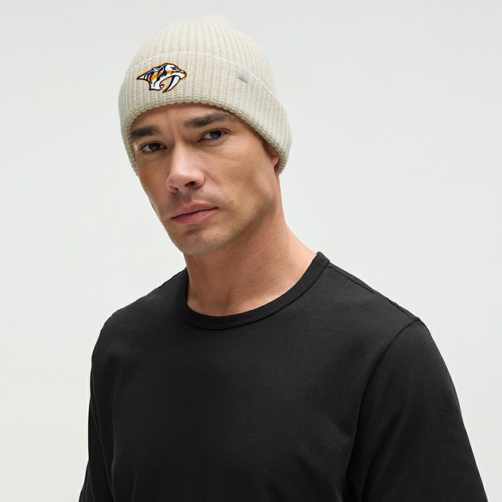 Nashville Predators lululemon Unisex Close-Fit Wool-Blend Ribbed Beanie - Heathered Bone - NHL