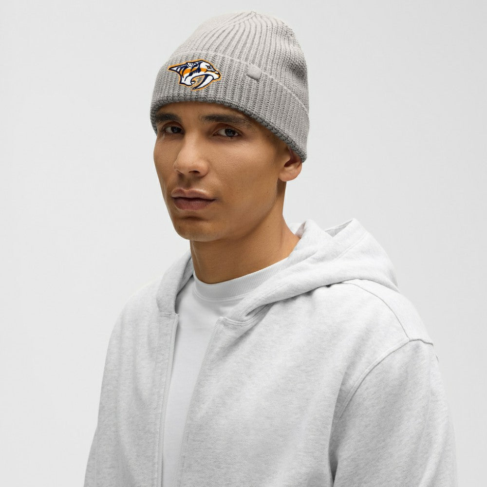 Nashville Predators lululemon Unisex Close-Fit Wool-Blend Ribbed Beanie - Heathered Gull Grey - NHL