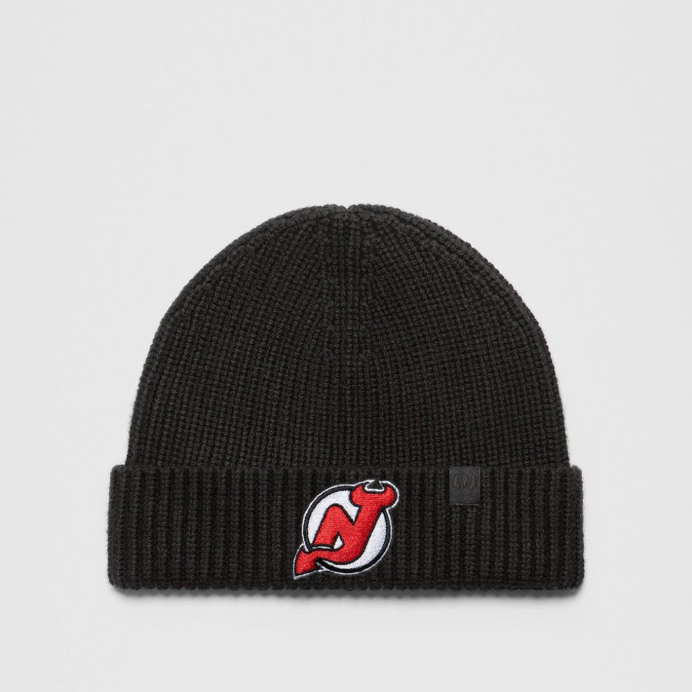 New Jersey Devils lululemon Unisex Close-Fit Wool-Blend Ribbed Beanie - Black - NHL