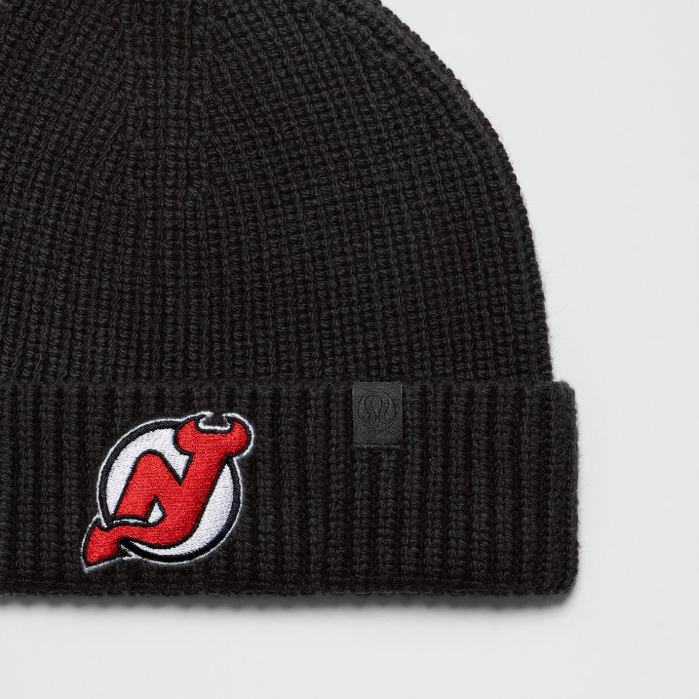New Jersey Devils lululemon Unisex Close-Fit Wool-Blend Ribbed Beanie - Black - NHL