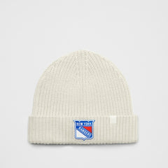 New York Rangers lululemon Unisex Close-Fit Wool-Blend Ribbed Beanie - Heathered Bone - NHL
