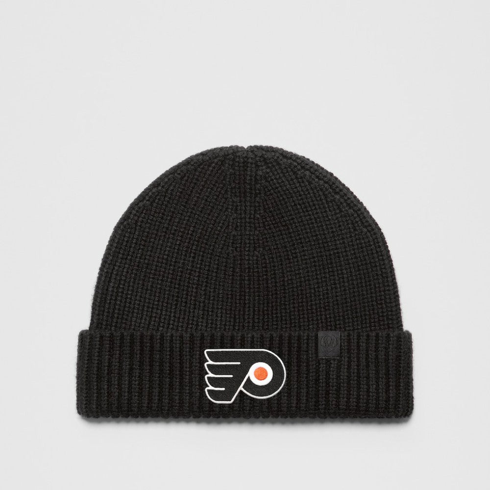 Philadelphia Flyers lululemon Unisex Close-Fit Wool-Blend Ribbed Beanie - Black - NHL