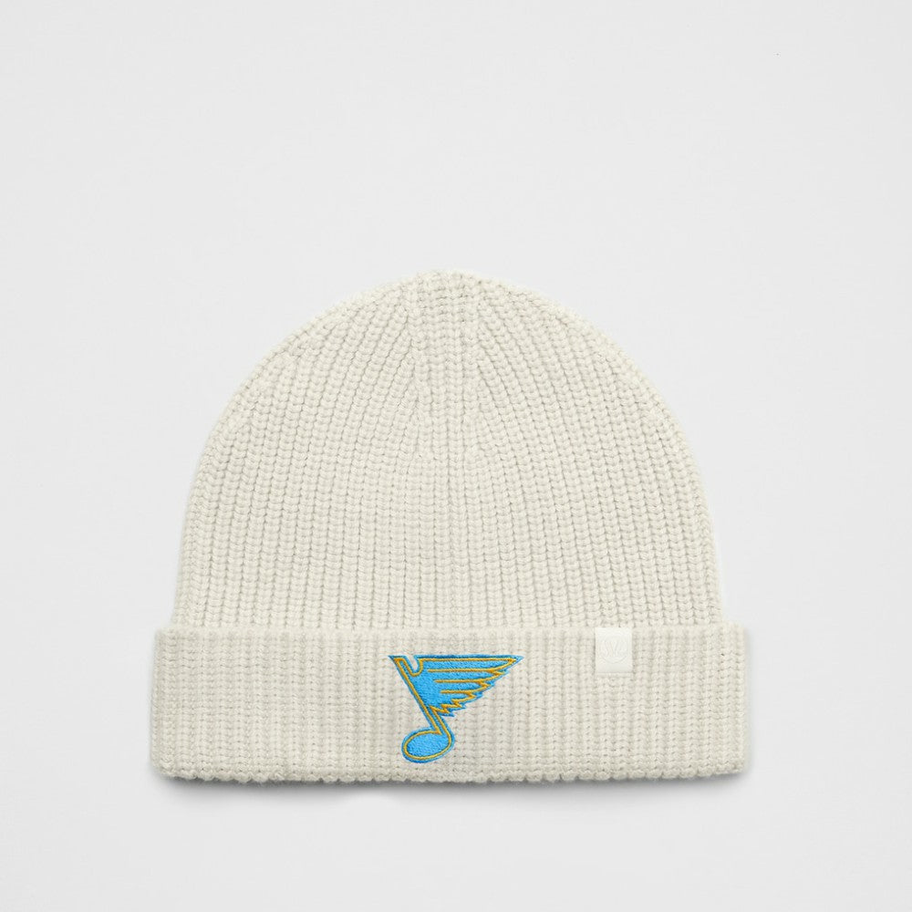 St. Louis Blues lululemon Unisex Close-Fit Wool-Blend Ribbed Beanie - Heathered Bone - NHL