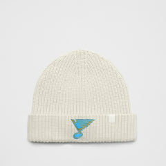 St. Louis Blues lululemon Unisex Close-Fit Wool-Blend Ribbed Beanie - Heathered Bone - NHL