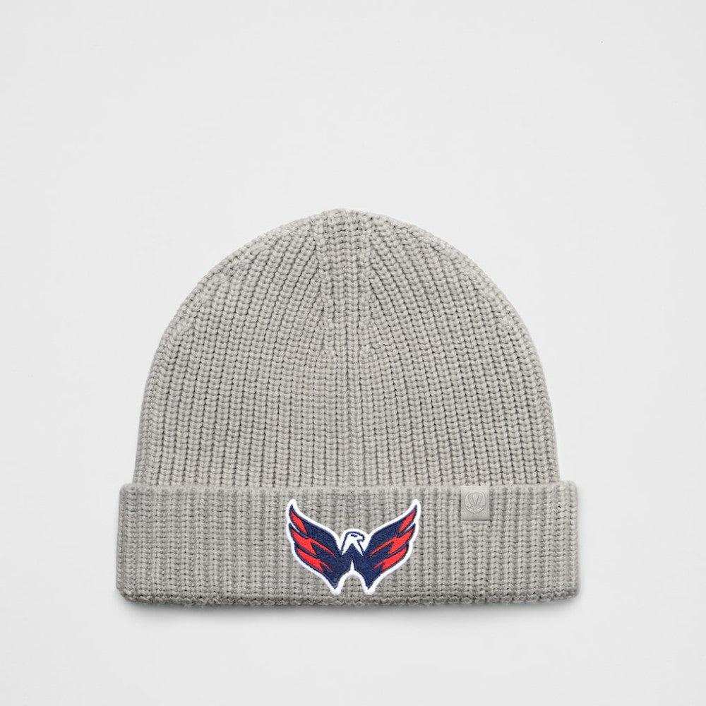 Washington Capitals lululemon Unisex Close-Fit Wool-Blend Ribbed Beanie - Heathered Gull Grey - NHL