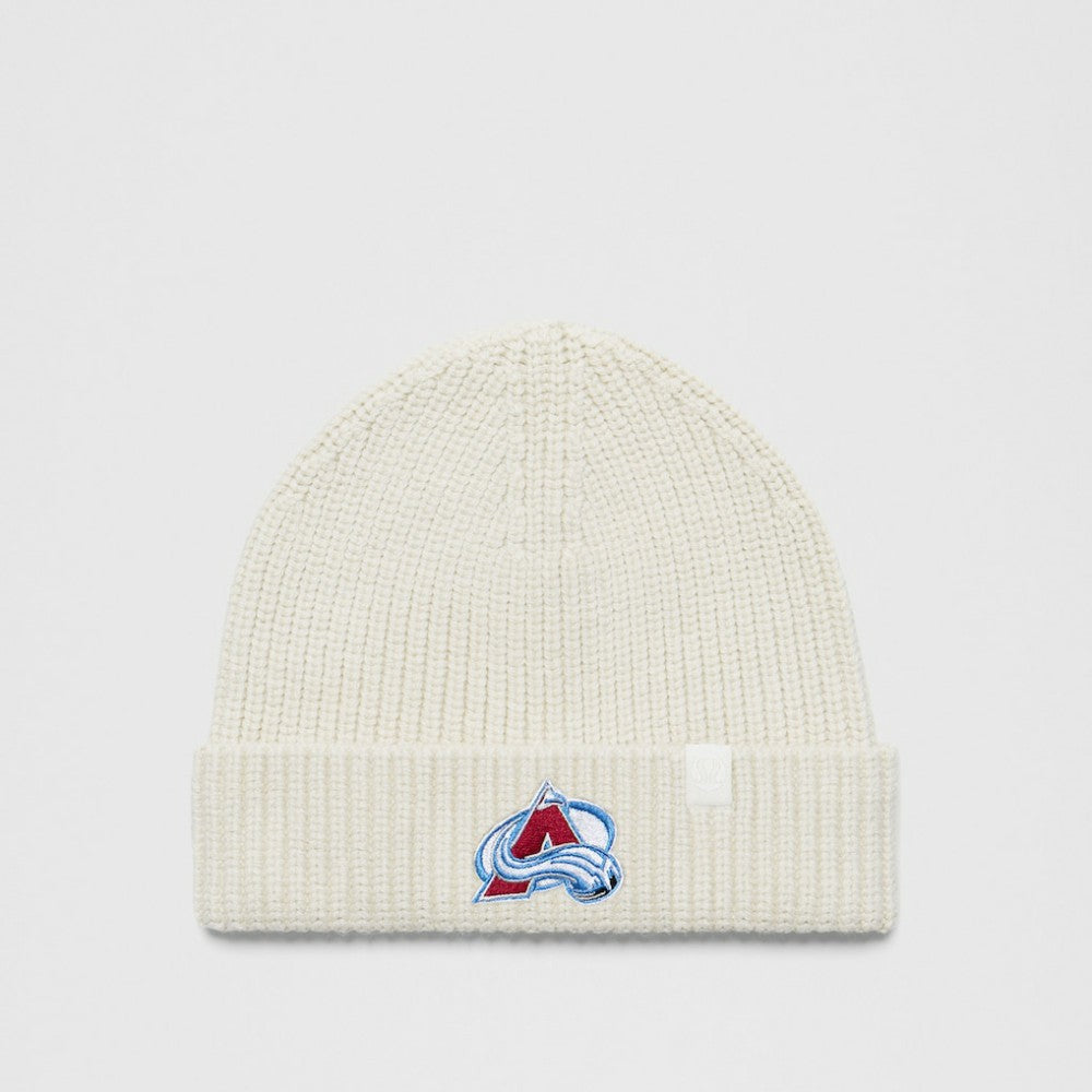 Colorado Avalanche lululemon Unisex Close-Fit Wool-Blend Ribbed Beanie - Heathered Bone - NHL