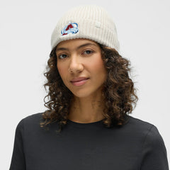 Colorado Avalanche lululemon Unisex Close-Fit Wool-Blend Ribbed Beanie - Heathered Bone - NHL