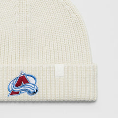 Colorado Avalanche lululemon Unisex Close-Fit Wool-Blend Ribbed Beanie - Heathered Bone - NHL