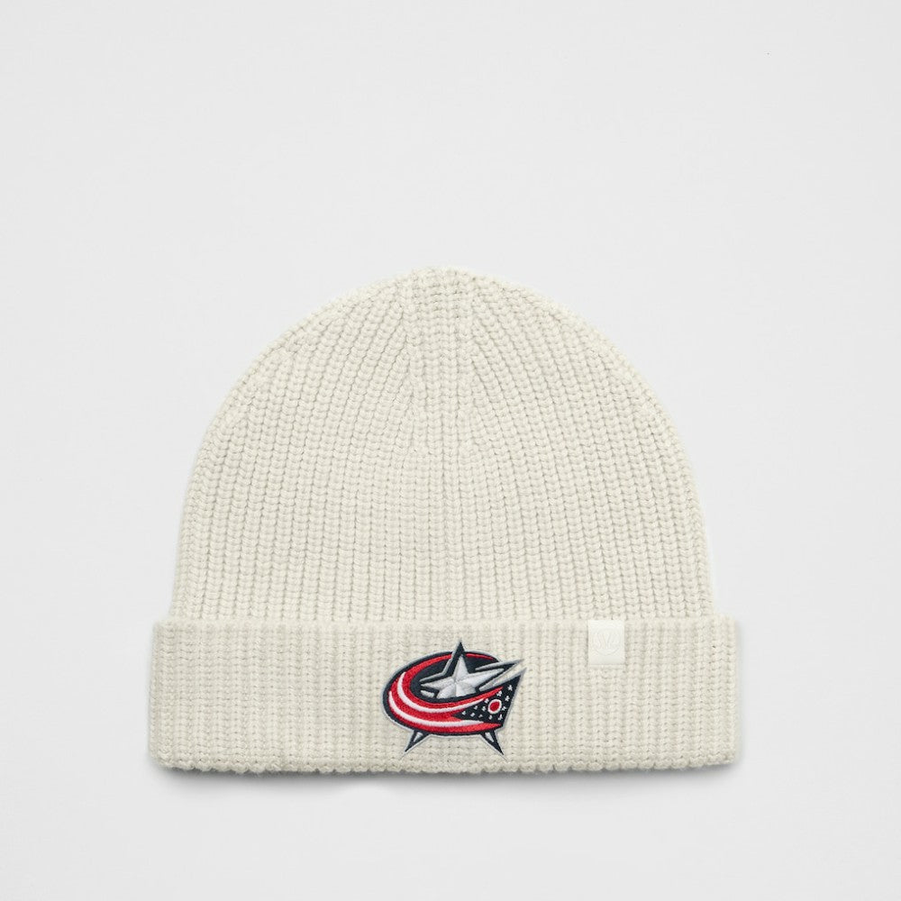 Columbus Blue Jackets lululemon Unisex Close-Fit Wool-Blend Ribbed Beanie - Heathered Bone - NHL