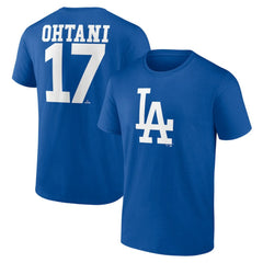 Shohei Ohtani Los Angeles Dodgers Player Name & Number T-Shirt - MLB