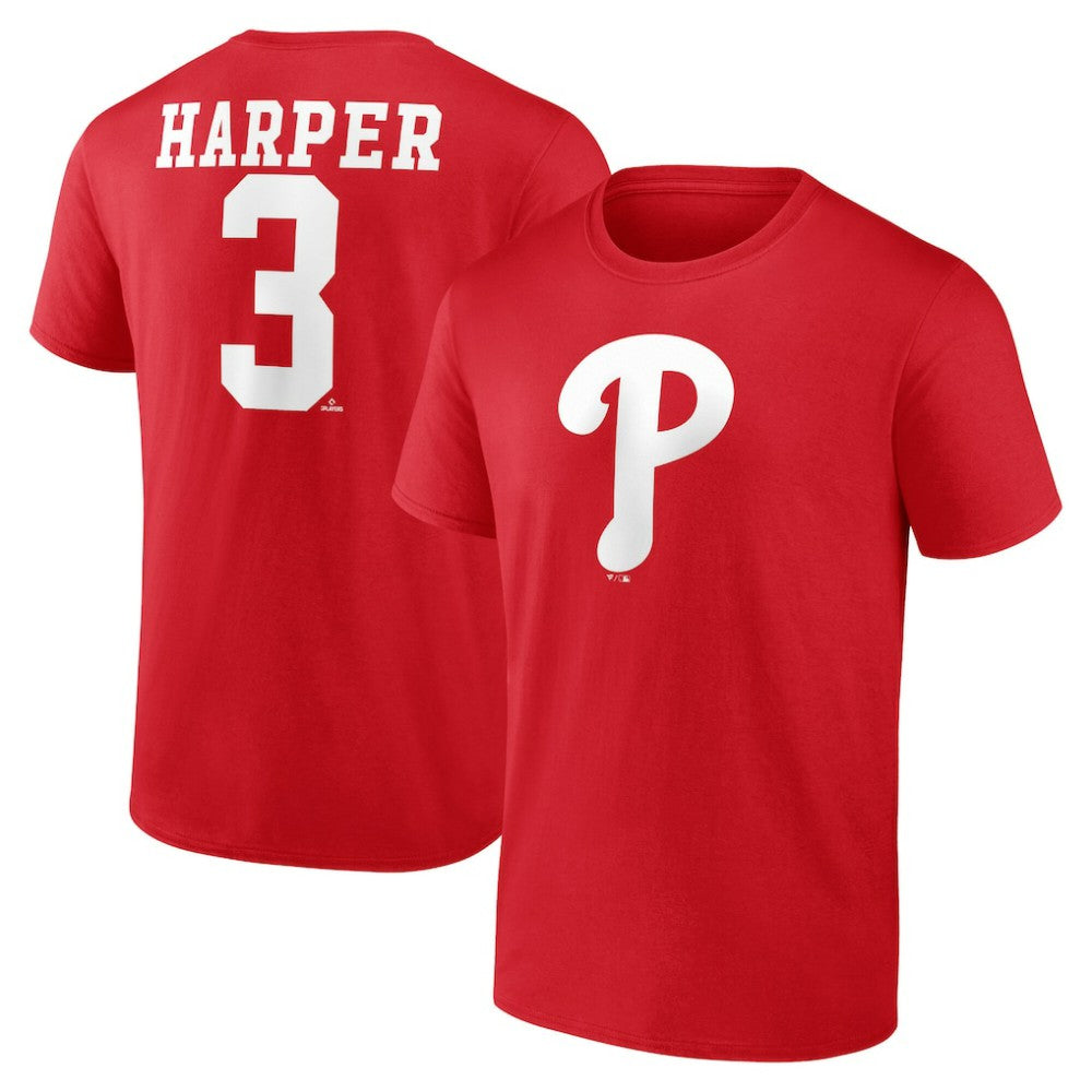 Bryce Harper Philadelphia Phillies Player Name & Number T-Shirt - MLB