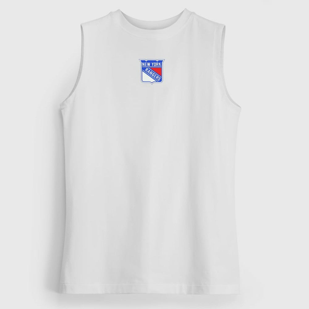 New York Rangers lululemon Women's All Yours Organic Cotton Tank Top - White - NHL