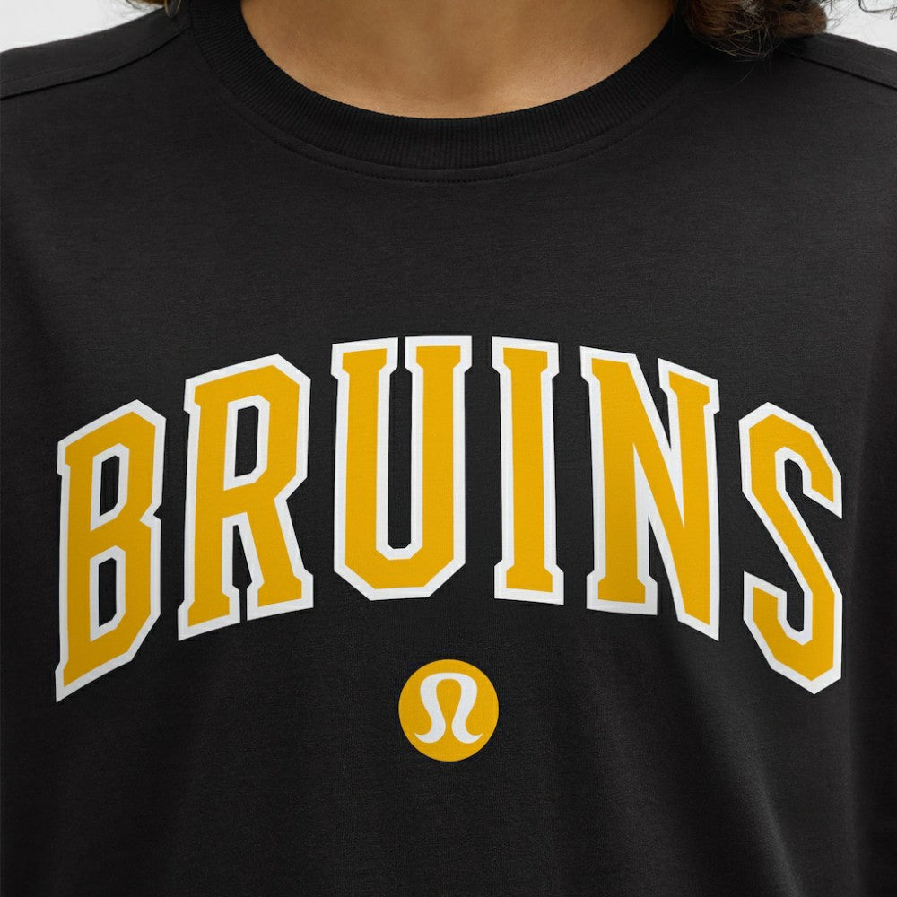Boston Bruins lululemon Women's All Yours Organic Cotton T-Shirt - Black - NHL