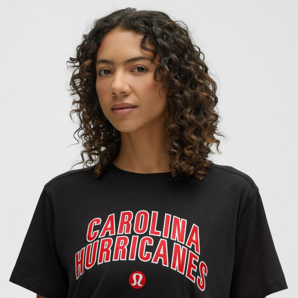 Carolina Hurricanes lululemon Women's All Yours Organic Cotton T-Shirt - Black - NHL