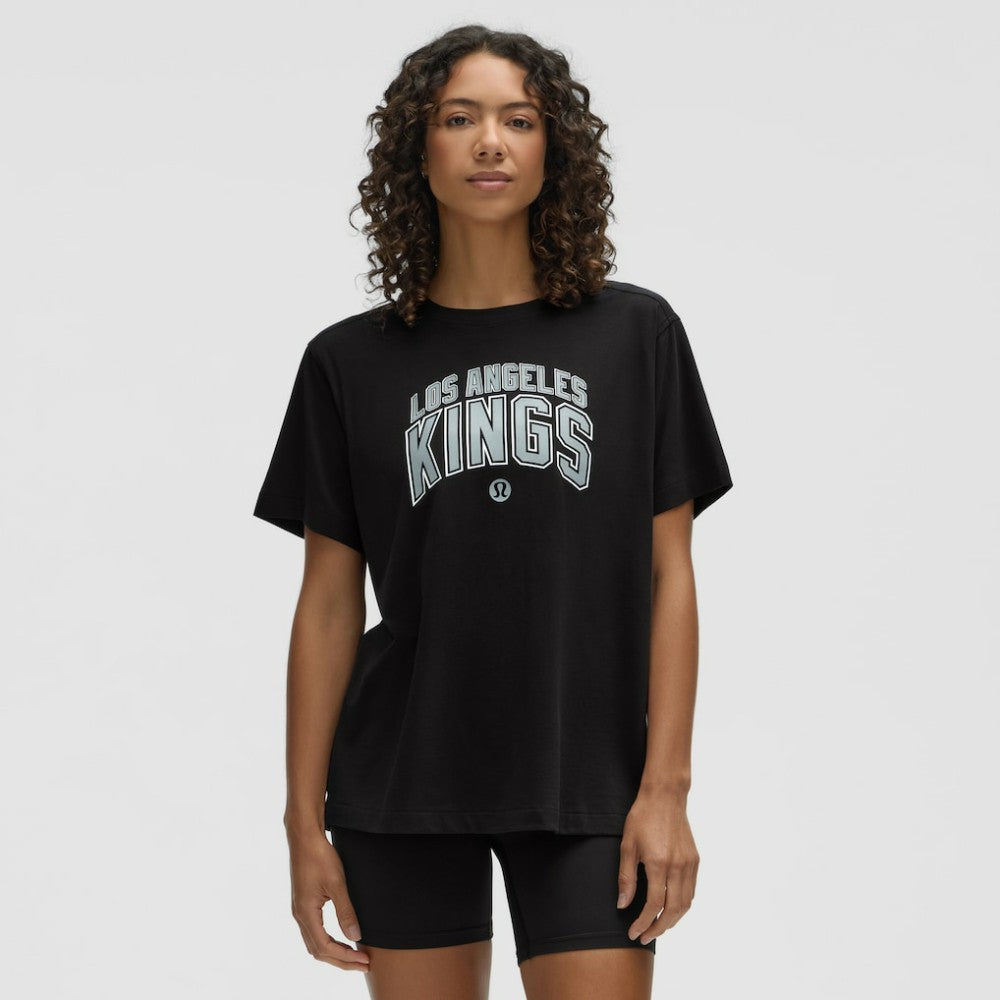 Los Angeles Kings lululemon Women's All Yours Organic Cotton T-Shirt - Black - NHL