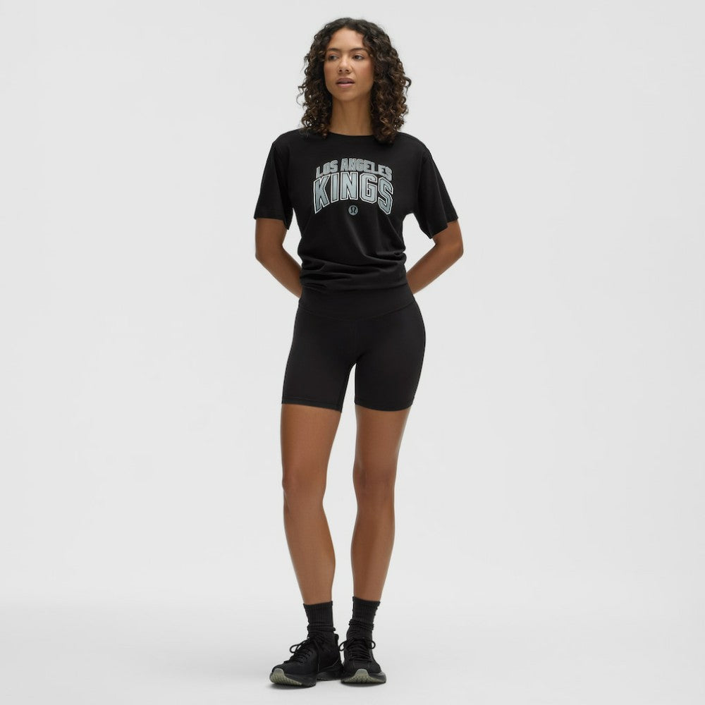 Los Angeles Kings lululemon Women's All Yours Organic Cotton T-Shirt - Black - NHL