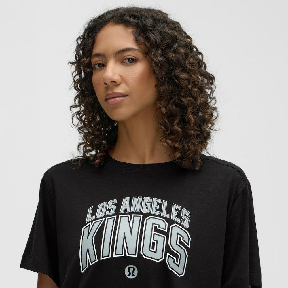 Los Angeles Kings lululemon Women's All Yours Organic Cotton T-Shirt - Black - NHL