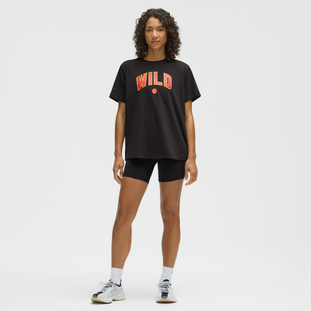 Minnesota Wild lululemon Women's All Yours Organic Cotton T-Shirt - Black - NHL