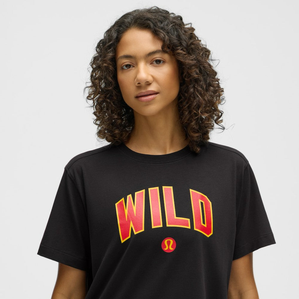 Minnesota Wild lululemon Women's All Yours Organic Cotton T-Shirt - Black - NHL