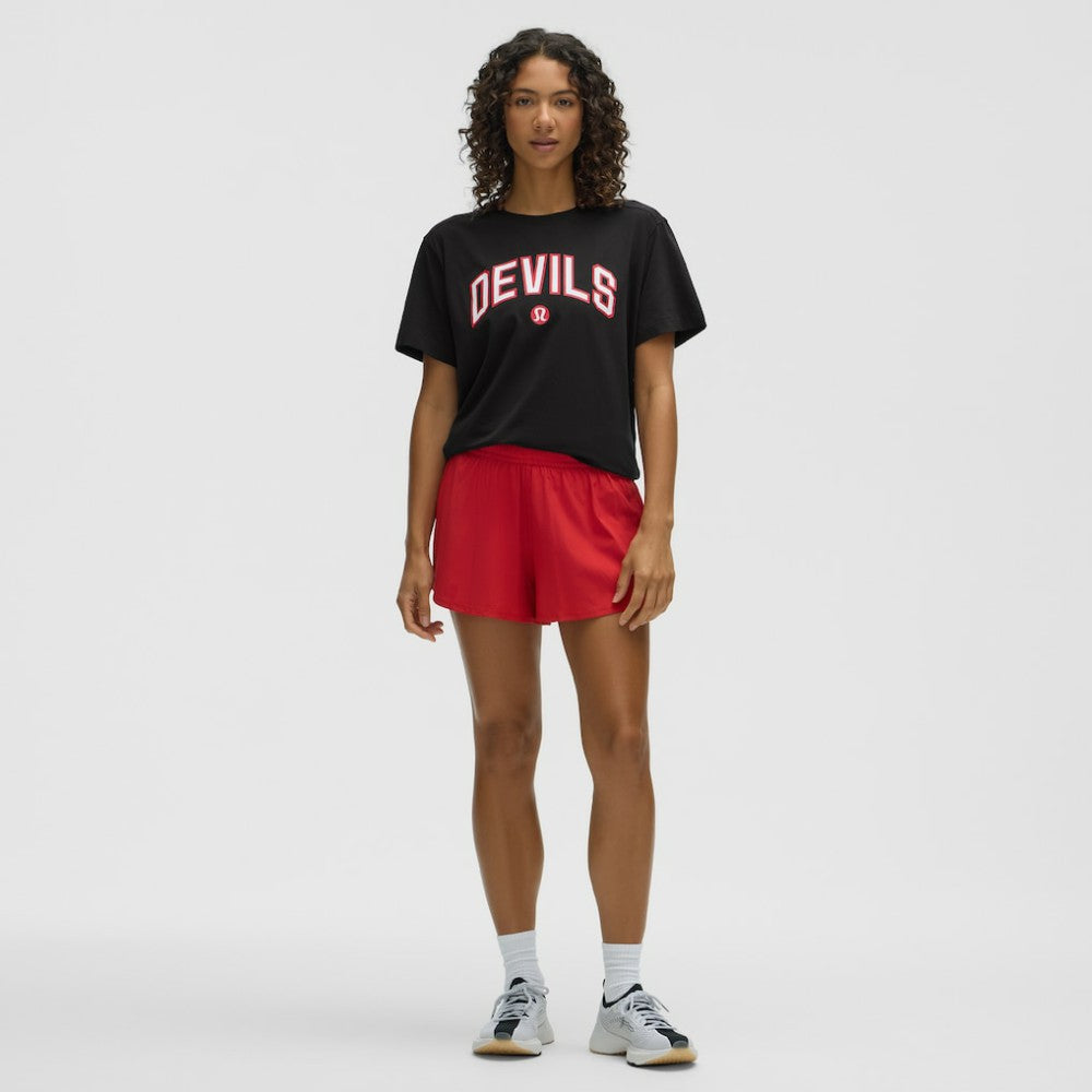 New Jersey Devils lululemon Women's All Yours Organic Cotton T-Shirt - Black - NHL