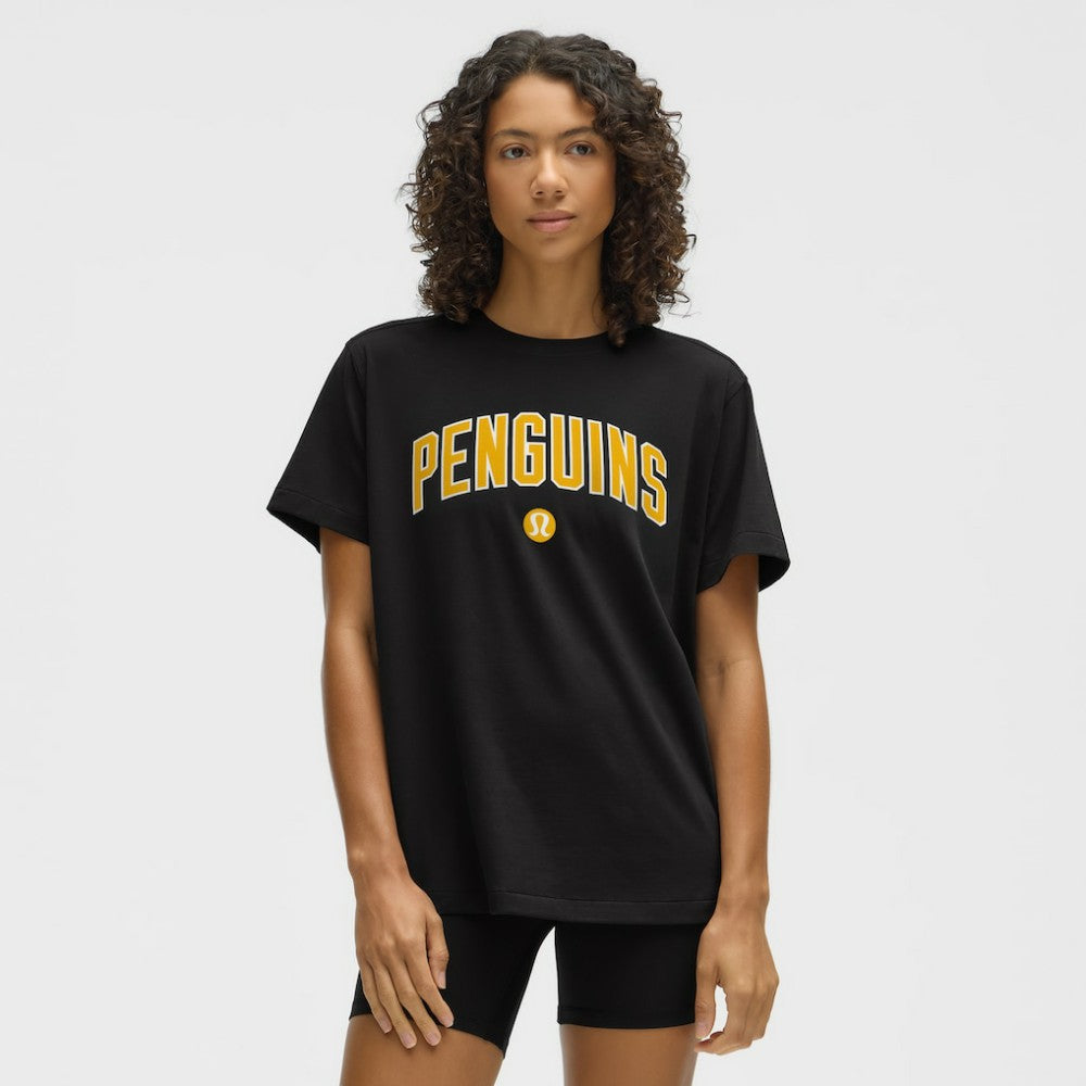 Pittsburgh Penguins lululemon Women's All Yours Organic Cotton T-Shirt - Black - NHL