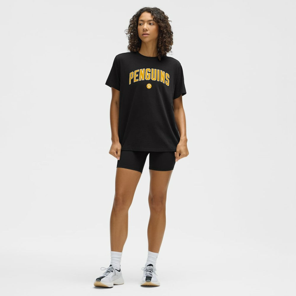Pittsburgh Penguins lululemon Women's All Yours Organic Cotton T-Shirt - Black - NHL