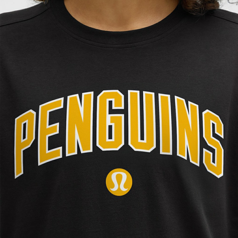 Pittsburgh Penguins lululemon Women's All Yours Organic Cotton T-Shirt - Black - NHL