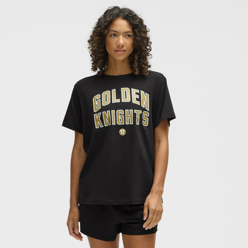 Vegas Golden Knights lululemon Women's All Yours Organic Cotton T-Shirt - Black - NHL