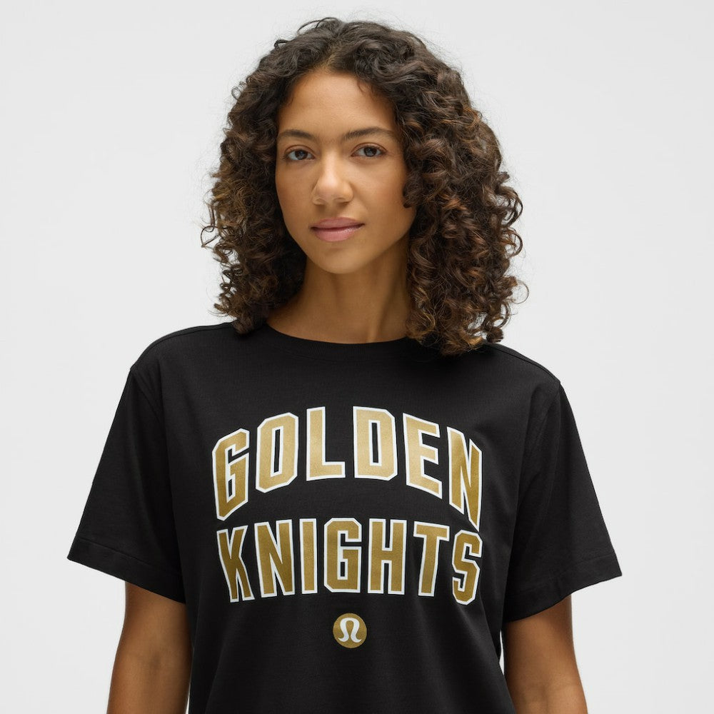 Vegas Golden Knights lululemon Women's All Yours Organic Cotton T-Shirt - Black - NHL