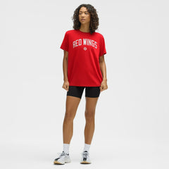 Detroit Red Wings lululemon Women's All Yours Organic Cotton T-Shirt - True Red - NHL