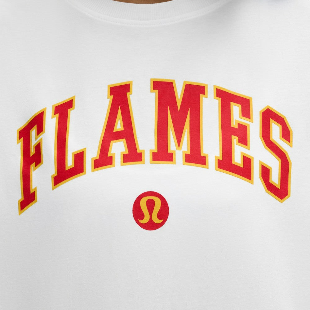 Calgary Flames lululemon Women's All Yours Organic Cotton T-Shirt - White - NHL