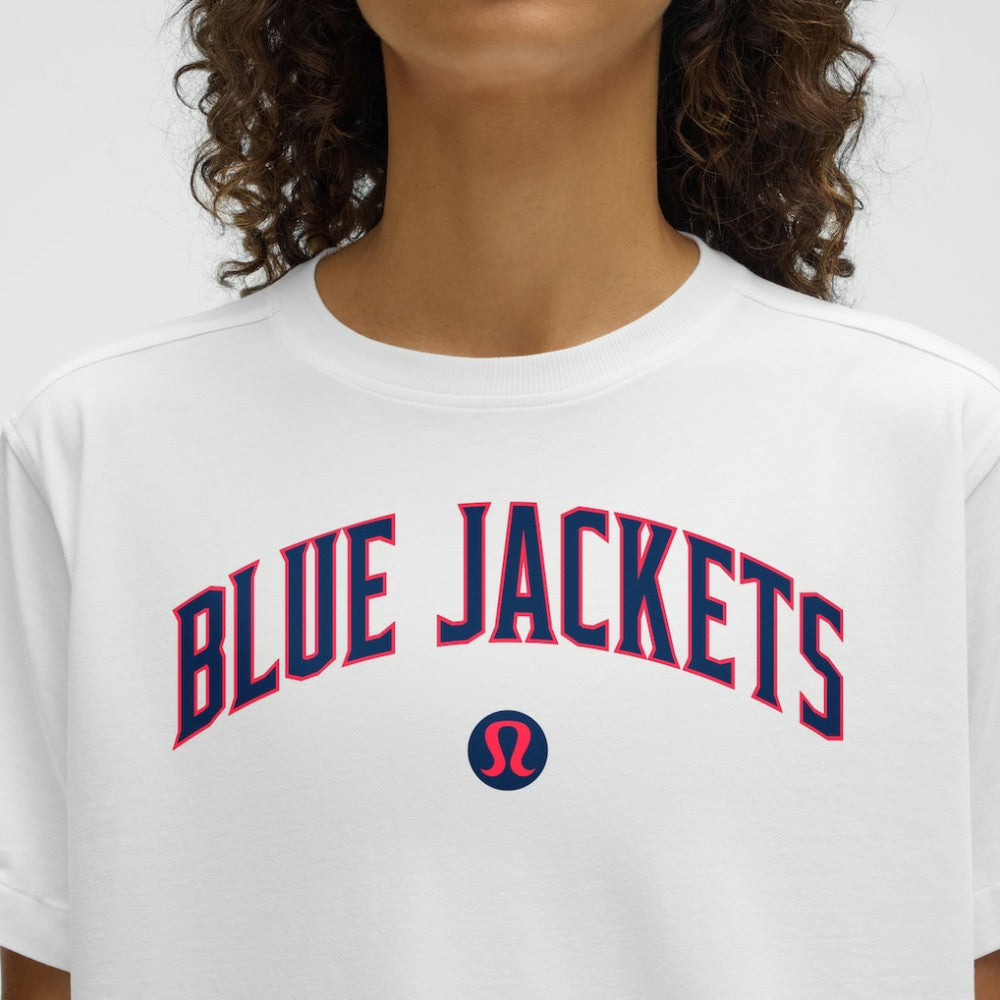 Columbus Blue Jackets lululemon Women's All Yours Organic Cotton T-Shirt - White - NHL