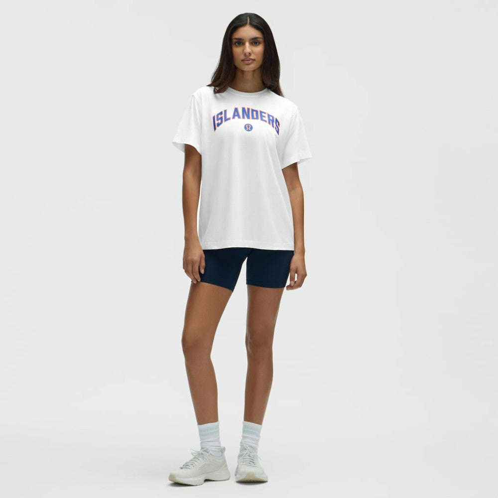 New York Islanders lululemon Women's All Yours Organic Cotton T-Shirt - White - NHL