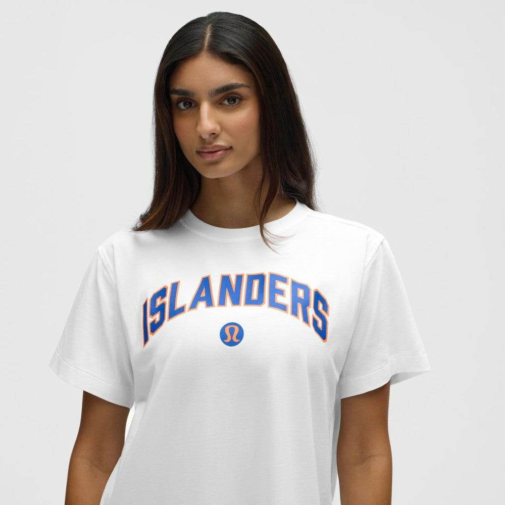 New York Islanders lululemon Women's All Yours Organic Cotton T-Shirt - White - NHL