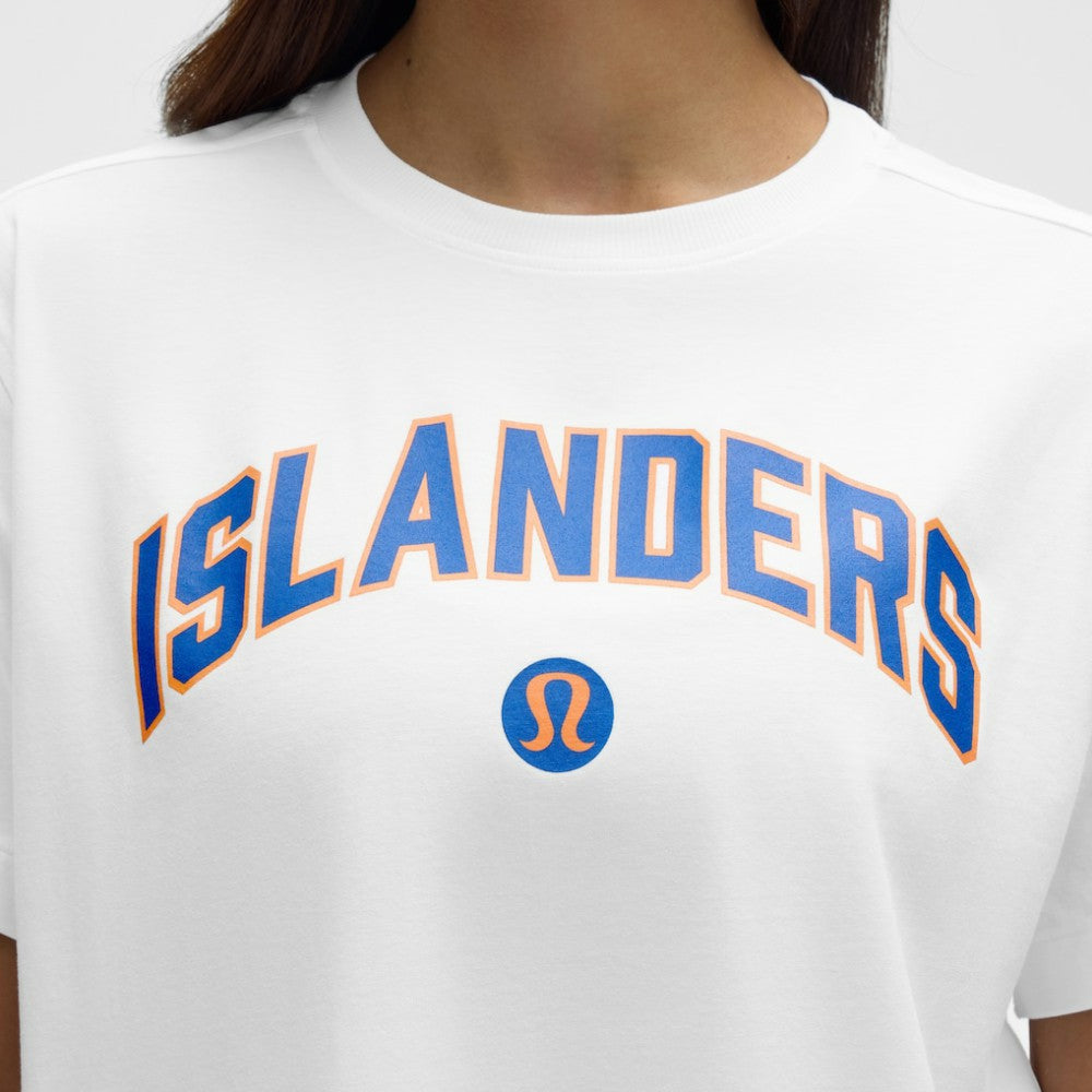 New York Islanders lululemon Women's All Yours Organic Cotton T-Shirt - White - NHL