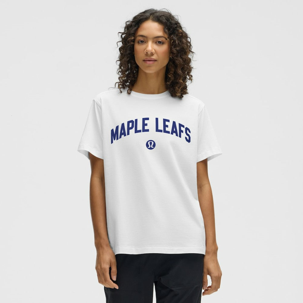 Toronto Maple Leafs lululemon Women's All Yours Organic Cotton T-Shirt - White - NHL