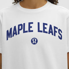 Toronto Maple Leafs lululemon Women's All Yours Organic Cotton T-Shirt - White - NHL