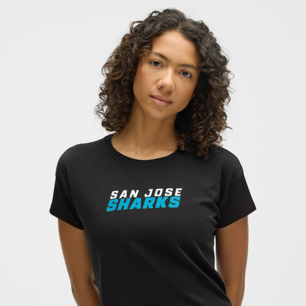 San Jose Sharks lululemon Women's Cates T-Shirt - Black - NHL