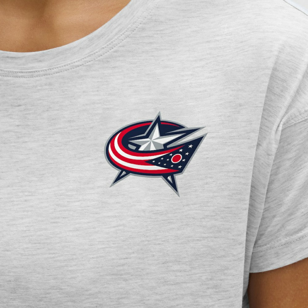Columbus Blue Jackets lululemon Women's Cates T-Shirt - Heathered Core Ultra Light Grey - NHL