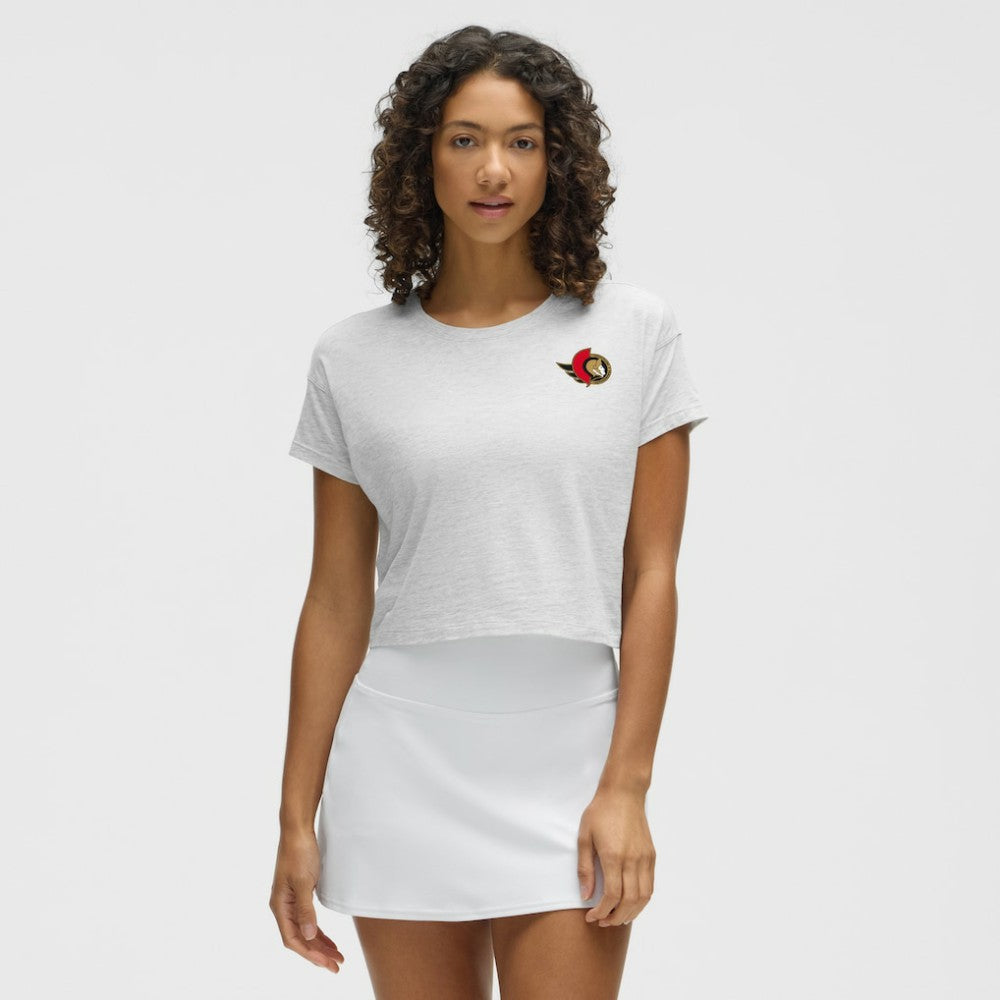 Ottawa Senators lululemon Women's Cates T-Shirt - Heathered Core Ultra Light Grey - NHL