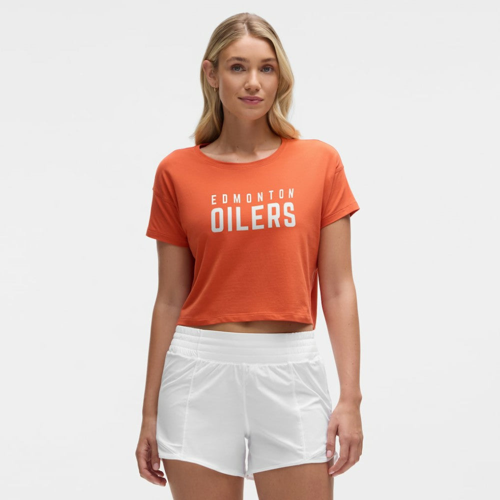 Edmonton Oilers lululemon Women's Cates T-Shirt - Sienna - NHL