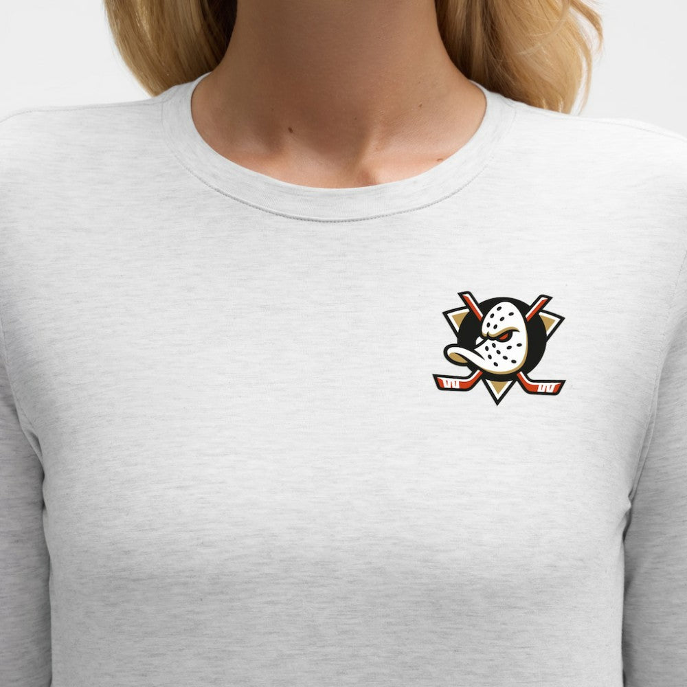 Anaheim Ducks lululemon Women's Love Long Sleeve T-Shirt - Heathered Core Ultra Light Grey - NHL