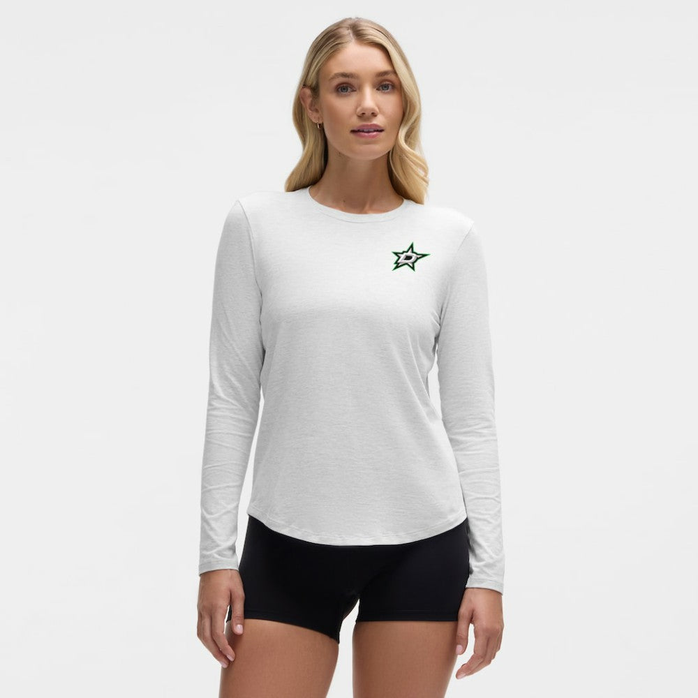 Dallas Stars lululemon Women's Love Long Sleeve T-Shirt - Heathered Core Ultra Light Grey - NHL