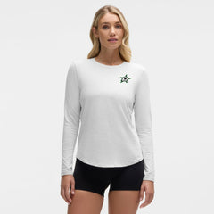 Dallas Stars lululemon Women's Love Long Sleeve T-Shirt - Heathered Core Ultra Light Grey - NHL
