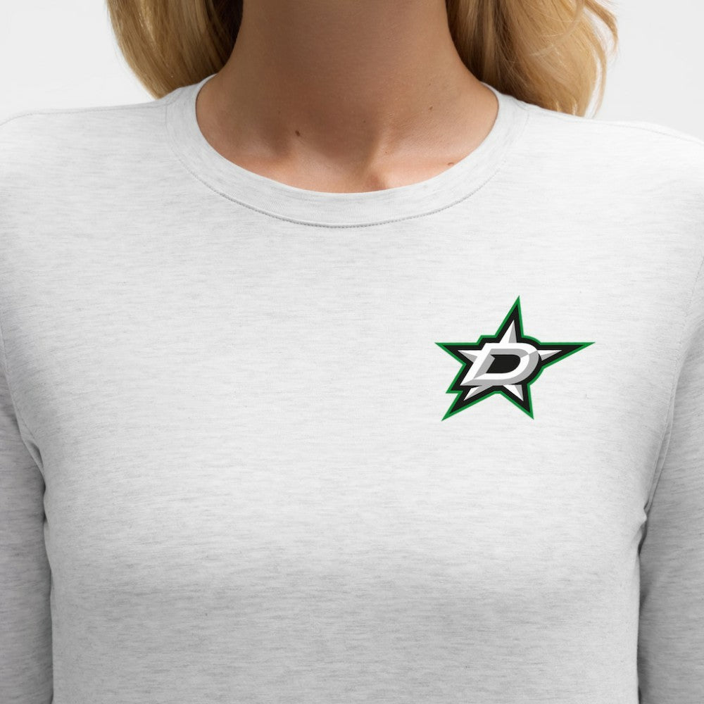 Dallas Stars lululemon Women's Love Long Sleeve T-Shirt - Heathered Core Ultra Light Grey - NHL